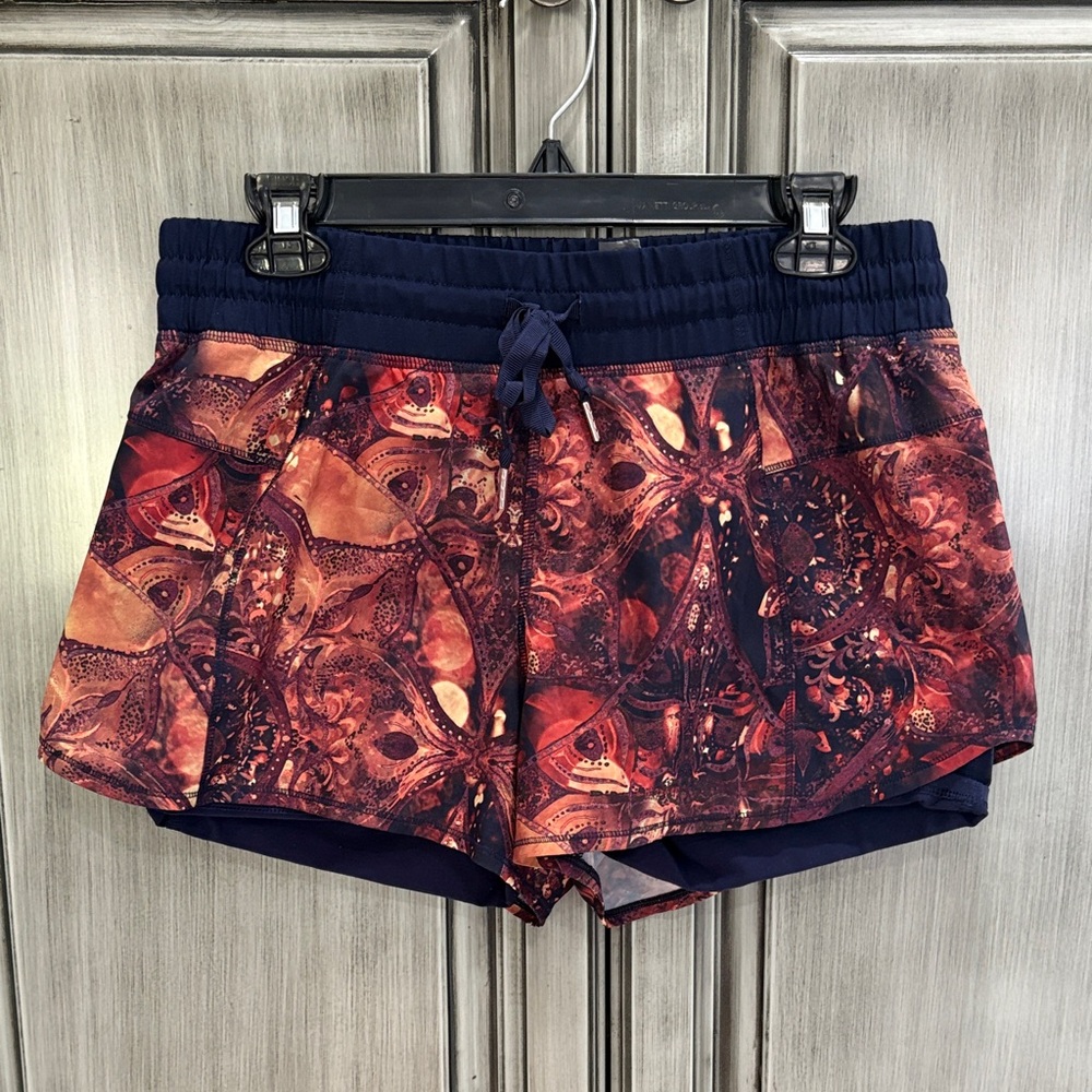 CALIA Women's Navy & Rust Patterned Shorts